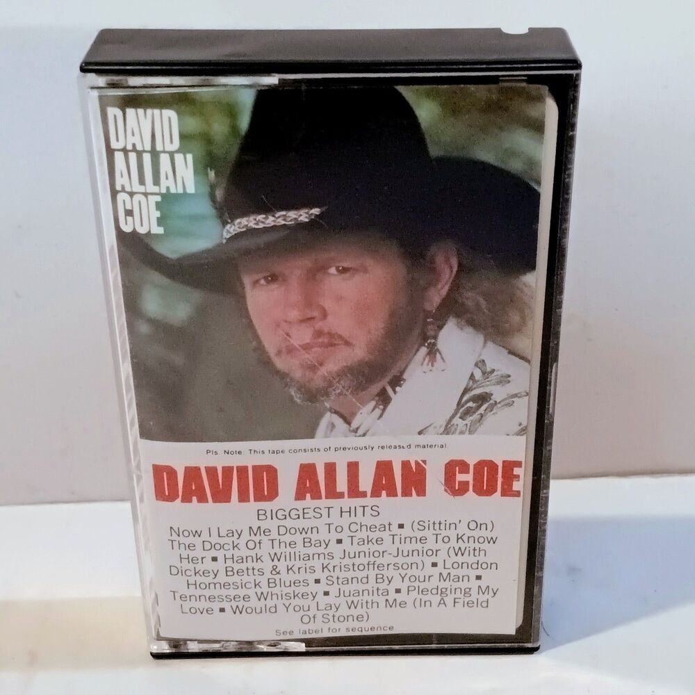 David Allan Coe Biggest Hits (Cassette, 1982)-Columbia-Compilation-10 Tracks